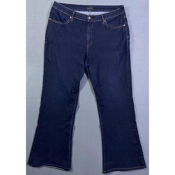 James Jeans Icon Relaxed Wide Leg Womens Flare Super Stretch Plus 18 Made in USA - Picture 1 of 12